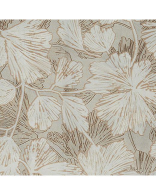 Brunello Cucinelli Natural Pongée Silk Floral Print Foulard