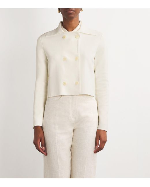 Joseph White Milano Cropped Jacket