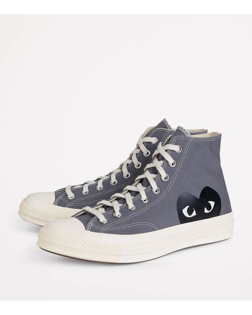 COMME DES GARÇONS PLAY Blue X Converse High-Top Heart Chuck 70 Sneakers for men
