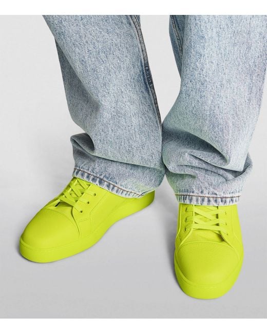Christian louboutin sales sneakers yellow