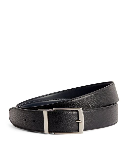 Giorgio Armani Black Leather Belt for men