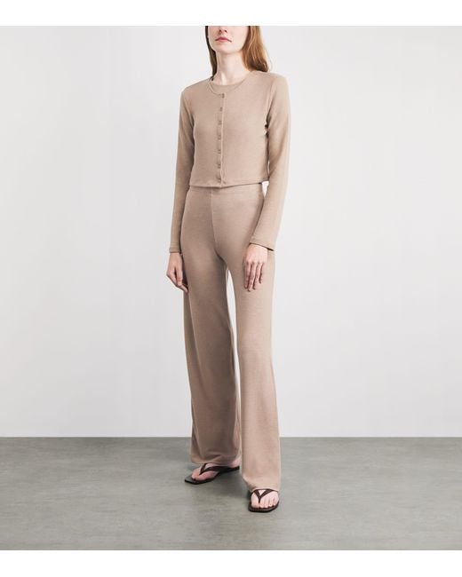 Leset Natural Jersey Lauren Cropped Cardigan