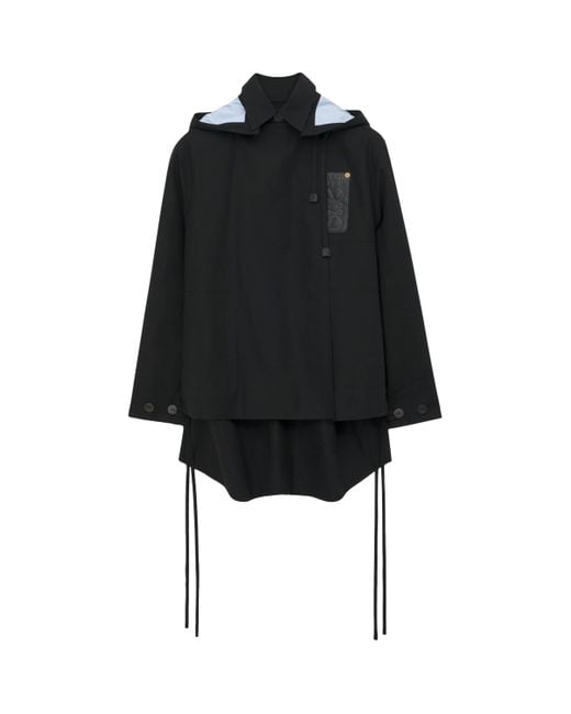 Loewe Black Hooded Parka Jacket