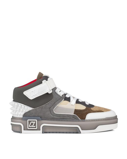 Christian Louboutin Multicolor Astroloubi Leather Mid-top Trainers for men