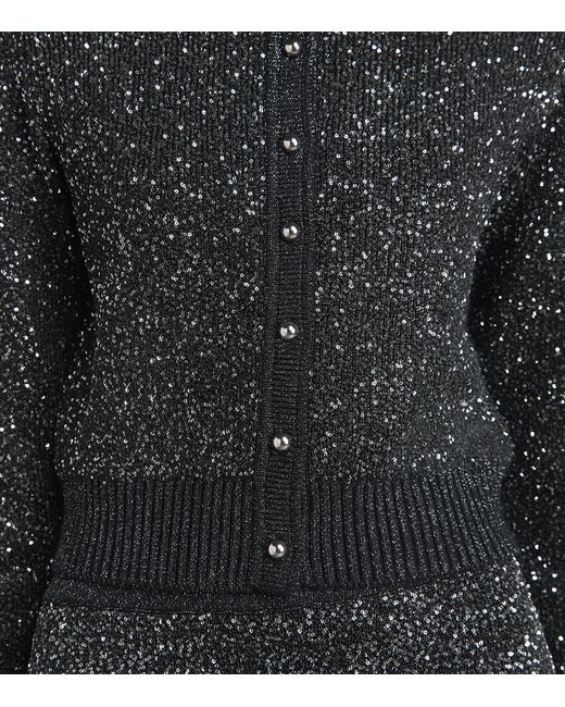 Toccin Black Knitted Sequin Mollie Cardigan