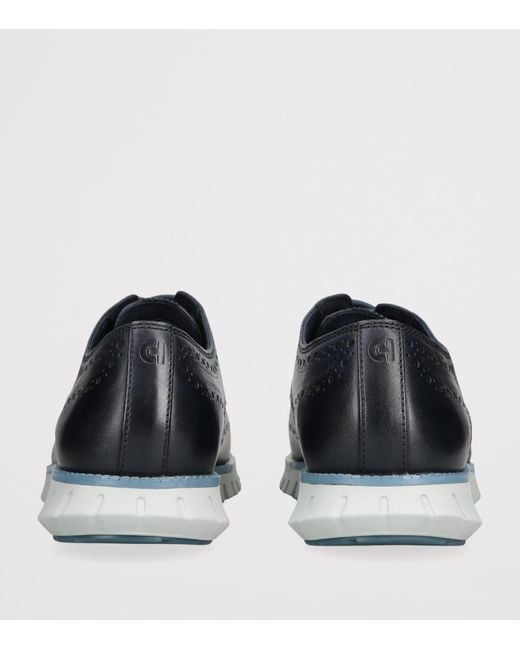 Cole Haan Blue Stitchlite Zerøgrand Remastered Oxford Shoes for men