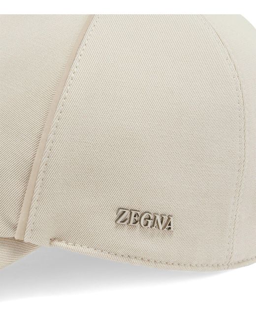 Zegna Natural Cotton-wool Baseball Cap for men