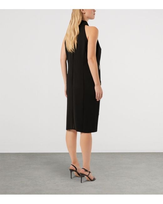 Marina Rinaldi Black Embellished Midi Dress