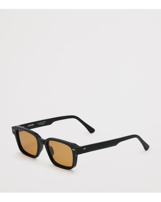 Ahlem Brown Rive Gauche Rectangle Sunglasses for men