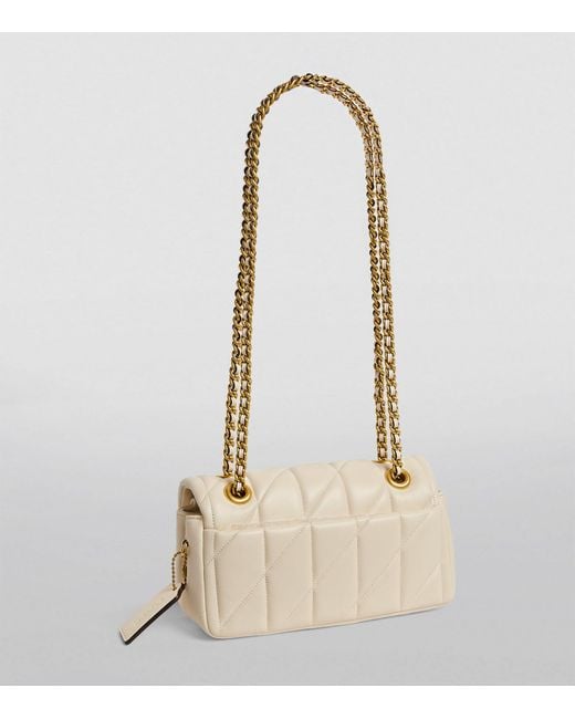 COACH Natural Quilted Leather Tabby Shoulder Bag