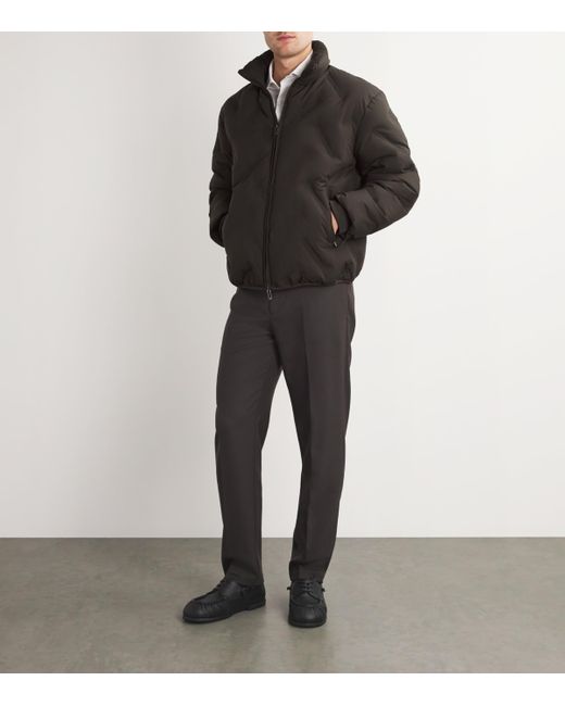 Emporio Armani Black Down-Filled Puffer Jacket for men