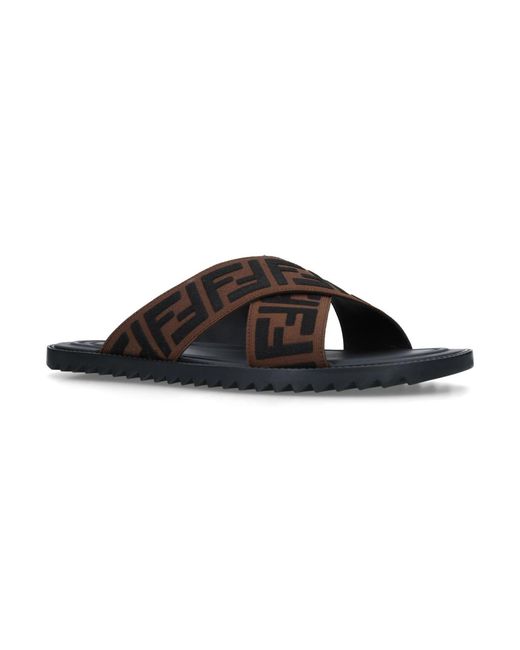 fendi multicolor slides
