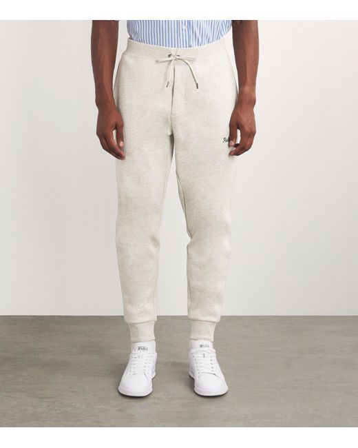 Polo Ralph Lauren White Chain Logo Sweatpants for men