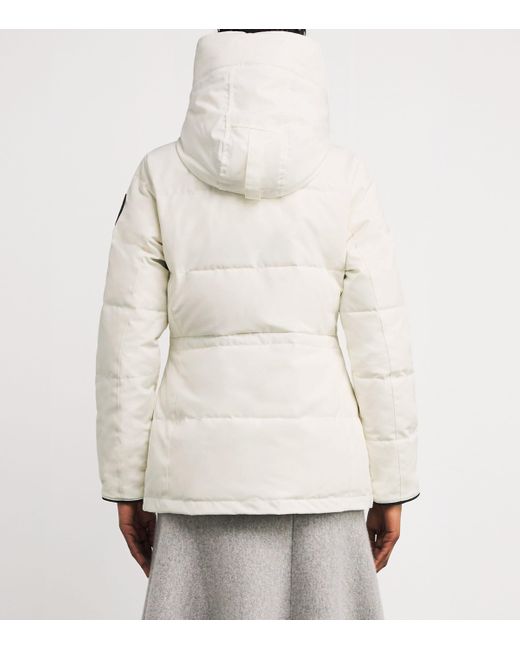 Canada Goose White Down Water-Repellent Chelsea Parka Coat