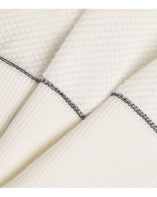 Brioni White Cotton Polo Shirt for men