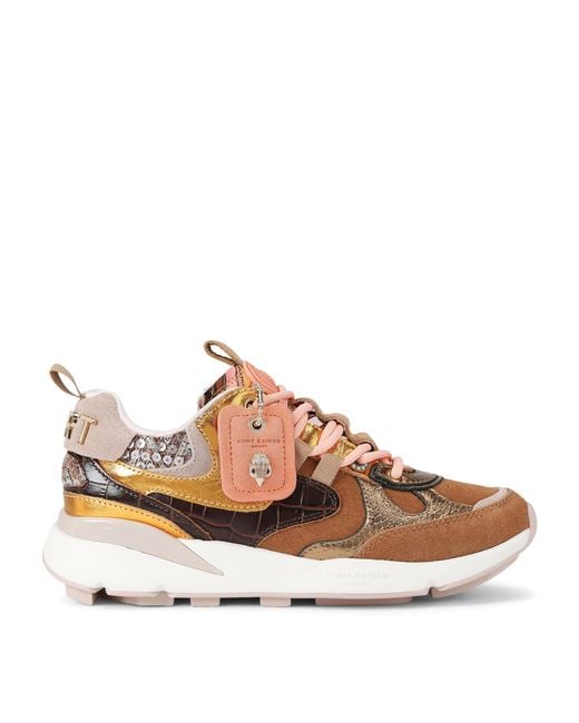 Kurt Geiger Brown Suede Kurt Runner Sneakers