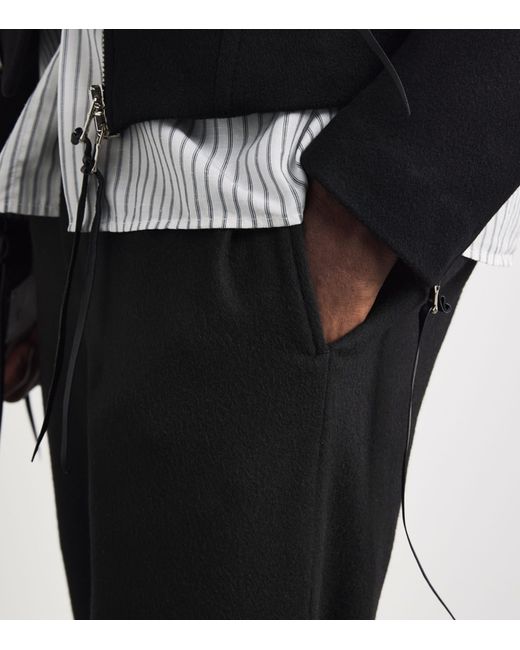 Alan Scott Black Cashmere-Blend Sweatpants for men
