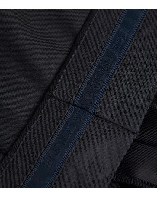 Giorgio Armani Black Virgin Wool Tailored Trousers for men