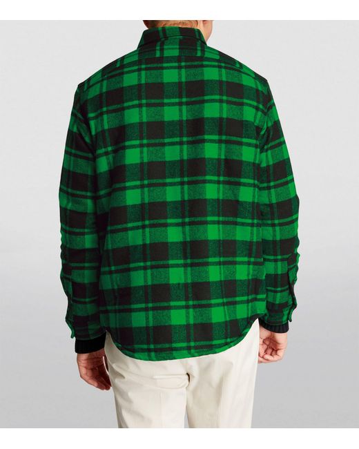 Polo Ralph Lauren Green Wool-blend Fleece-lined Overshirt for men