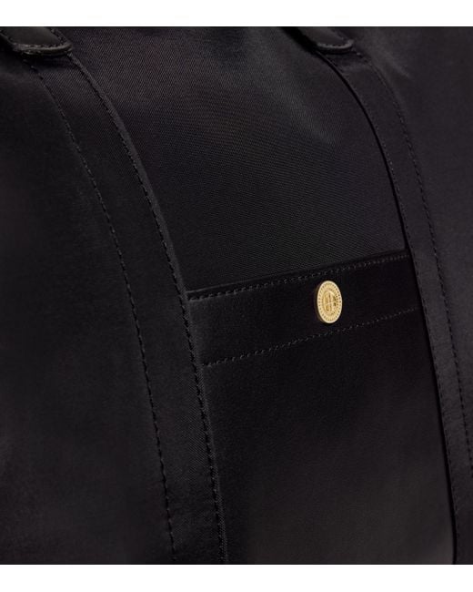 Harrods Black Medium Nylon Tote Bag