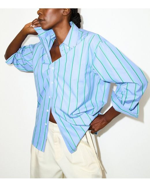 MAX&Co. Blue Stripe Plot Twist Shirt