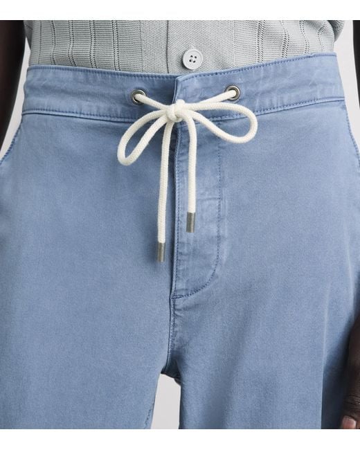 PAIGE Blue Drawstring Fraser Chinos for men
