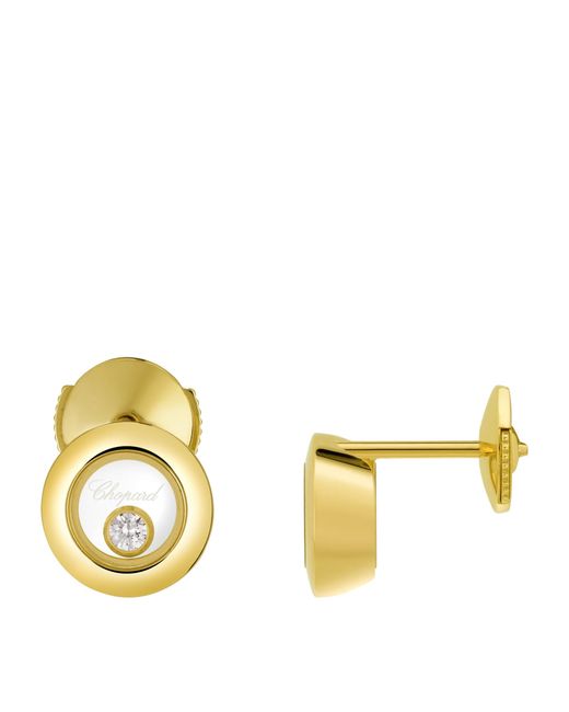 Chopard Metallic And Diamond Happy Diamonds Icons Earrings