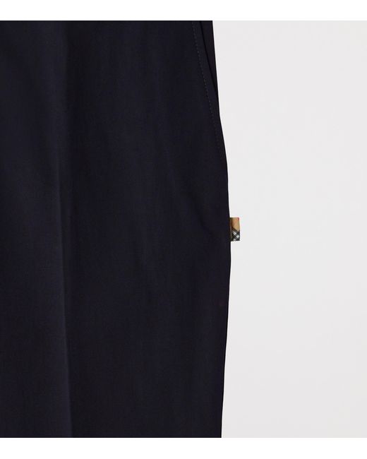 Burberry Blue Cotton Chinos for men