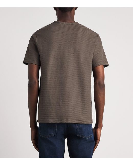FRAME Gray Cotton Jacquard T-Shirt for men