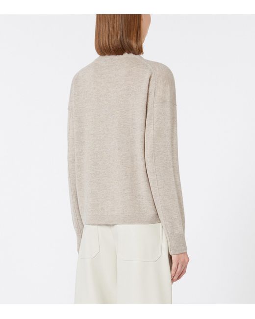 Max Mara Natural Virgin Wool-Cashmere Sweater