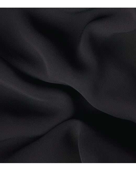 Totême Black Slouch-Waist Maxi Dress