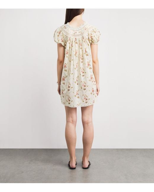 Doen White Organic Cotton Daphne Mini Dress