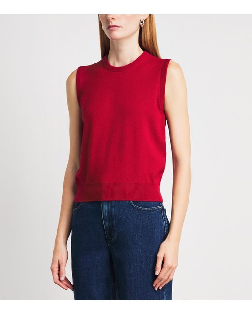 Johnstons Red Cashmere Iris Tank Top