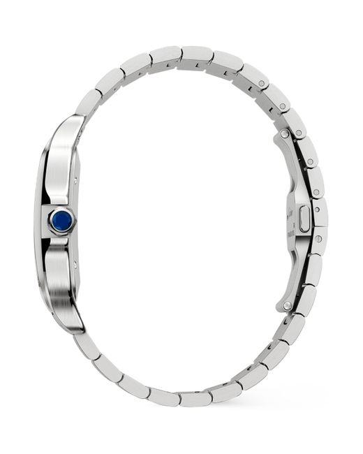 Cartier Gray Large Steel Santos De Watch for men