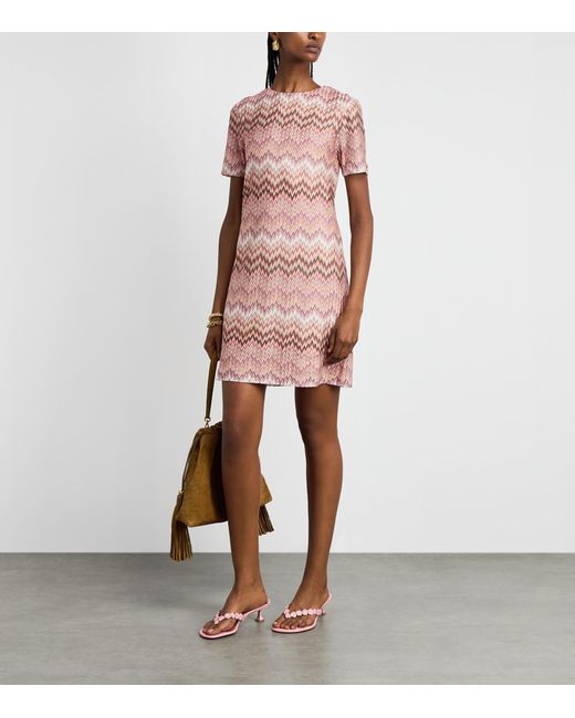 Missoni Pink Zigzag Midi Dress