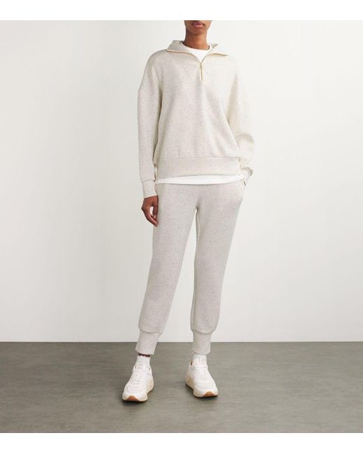 Varley White Half-Zip Hawley Sweatshirt