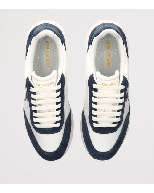 Axel Arigato Blue Suede Genesis Neo Bird Runner Sneakers for men