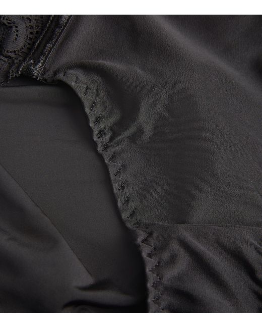 Maison Lejaby Black Lace-Detail Gaby Briefs