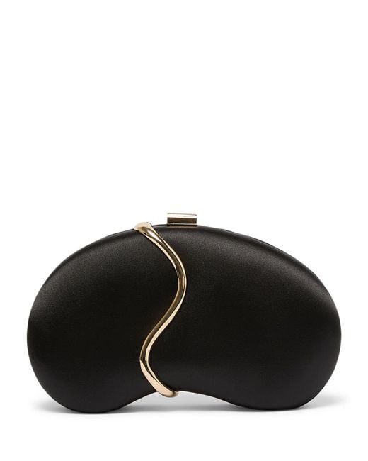 Marina Rinaldi Black Satin Clutch Bag