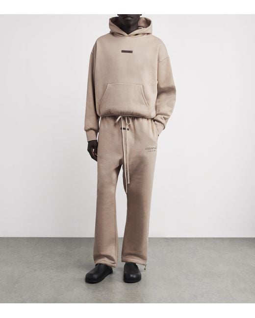 Fear Of God Gray Cotton-Blend Logo Hoodie for men