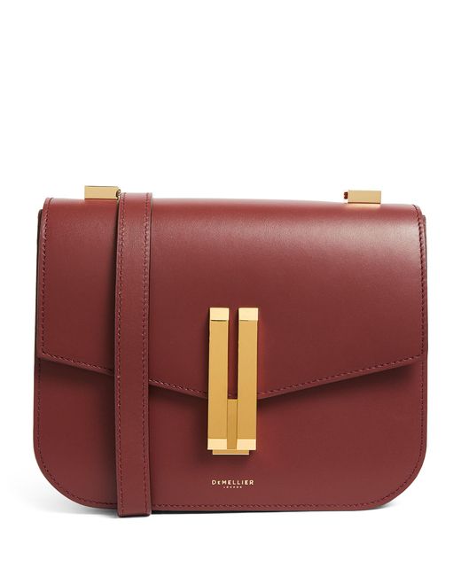 DeMellier Red Leather Vancouver Cross-body Bag