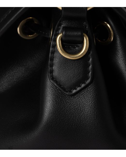 Miu Miu Black Leather Backpack