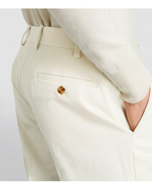 Lardini Natural Stretch-cotton Trousers for men