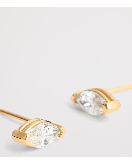 SHAY Metallic And Diamond Stud Earrings