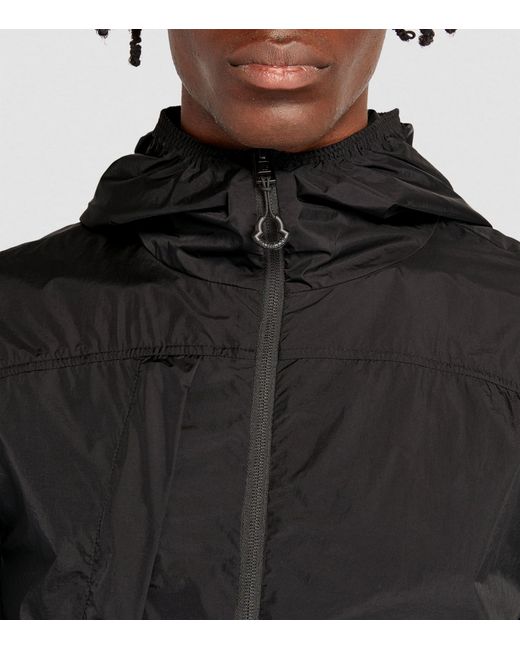 Moncler Black Hooded Haadrin Jacket for men