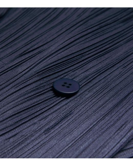 Pleats Please Issey Miyake Blue January Monthly Colours Cardigan