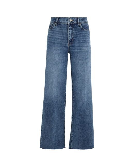 FRAME Blue Le Slim Palazzo Wide-Leg Jeans