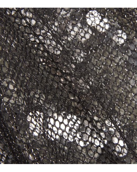 Camilla & Marc Gray Sequin Façade Midi Skirt