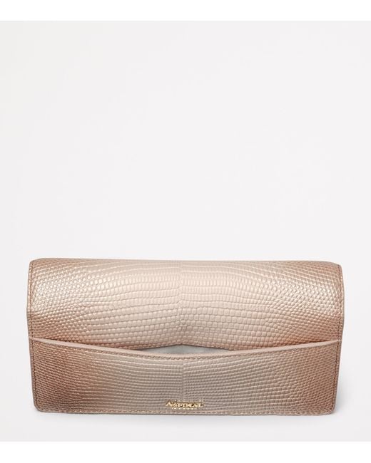 Aspinal Natural Mayfair 2 Clutch Bag