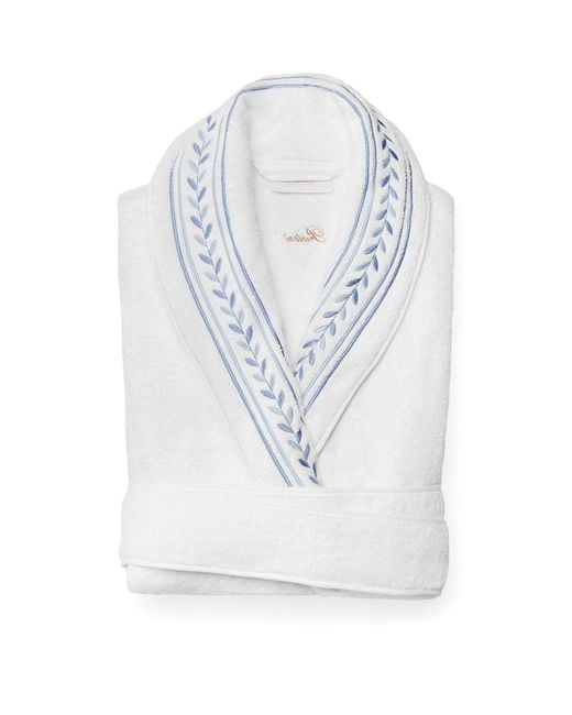 Pratesi White Cotton Impero Bathrobe